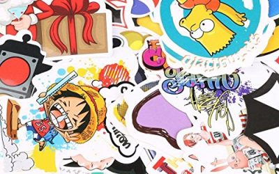 GreenEmart Mixed Random Stickers – 100 pcs Cool Graphic Racing Decals Bumper Stickers for Car Bike Skateboard Helmet Motorcycle Luggage Phone